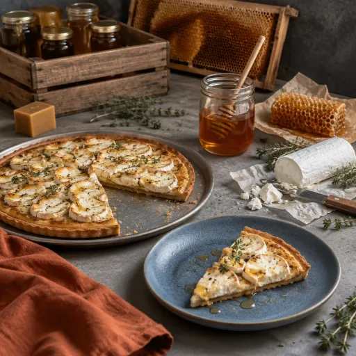 Tarte fine au chèvre et miel : l’accord parfait pour sublimer votre récolte