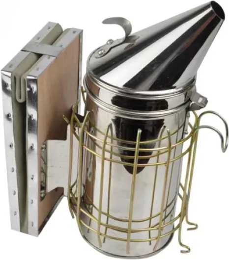 Enfumoir de ruche en acier inoxydable avec bouclier thermique, équipement apicole