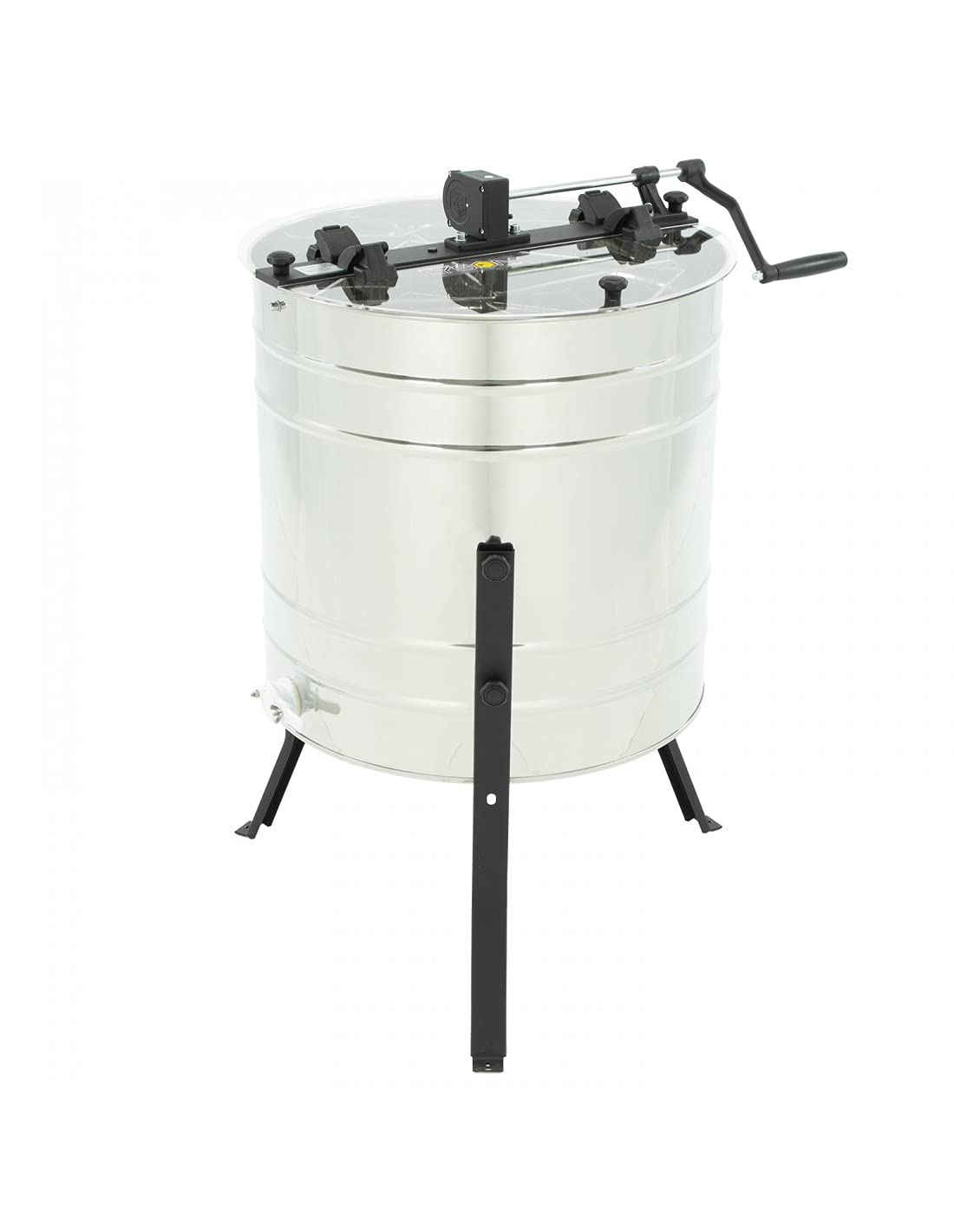 LYSON Extracteur de miel 4 rayons extracteur diagonal Ø600 Manuel Honeyextractor Universel Extracteur tangentiel pour 4 cadres inox apiculture accessoires BASIC LINE