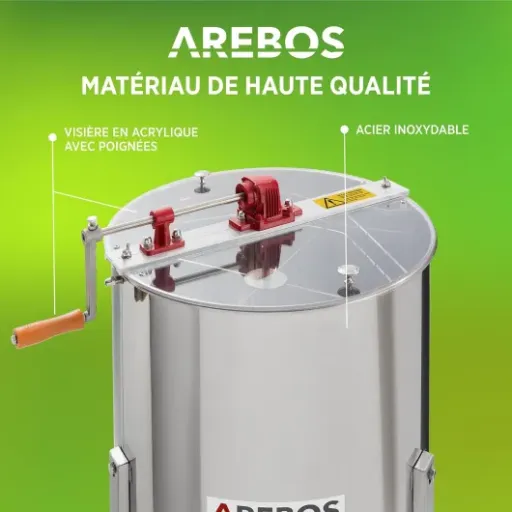 Test Arebos Extracteur manuel 4 cadres : l’outil qui fait le job pour l’apiculteur amateur