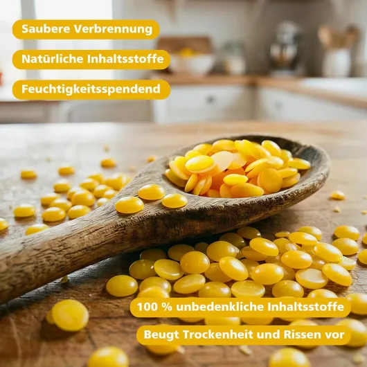 Cire d'Abeille Naturelle 1 Kg - Lingots de Cire d'Abeille - Forme Granulaire Adaptée Aux Cosmétiques, Savons, Bougies Parfumées, Cadeaux Pour Les Amateurs De Bricolage (Jaune) BEE WAX 1KG