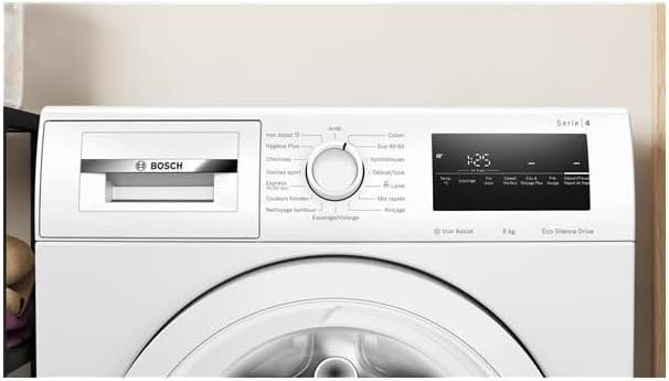 WAN28258FR, Série 4, Lave linge hublot, 8 kg, 1400 trs/min, Blanc Série 4 8kg Blanc - Wan28258fr