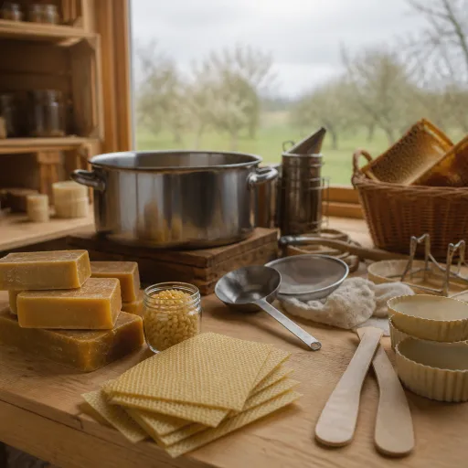 Cire pour bougies : de la ruche à l’atelier créatif rural