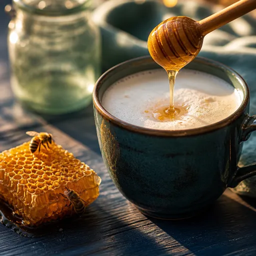 Lait au miel : la boisson apicole qui apaise la gorge et nourrit le système immunitaire